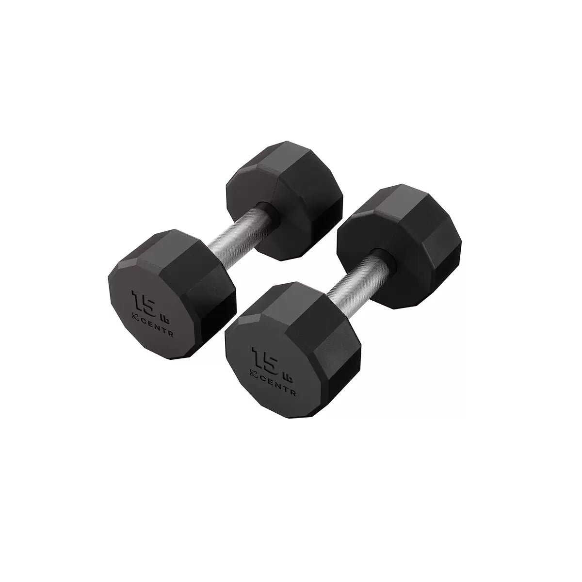 Set de Mancuernas de Caucho de 210 LB con Estantería