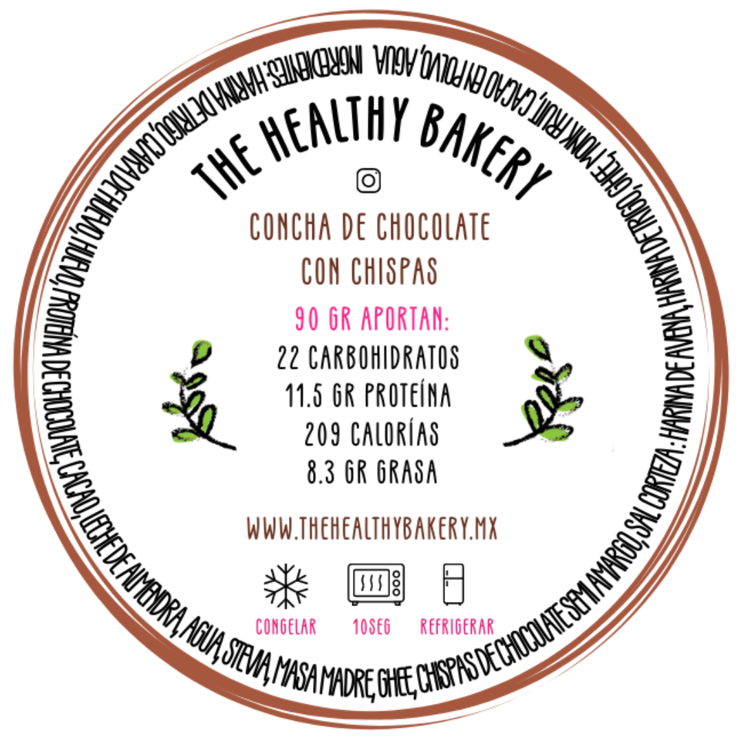 Concha de Chocolate con Chispas