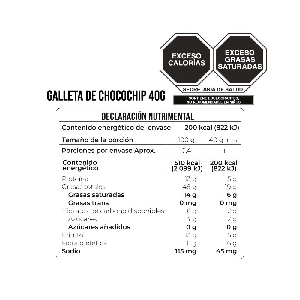 Galleta Chocochip Keto 40G