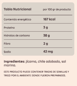 Chips Horneadas de Jícama Adobada
