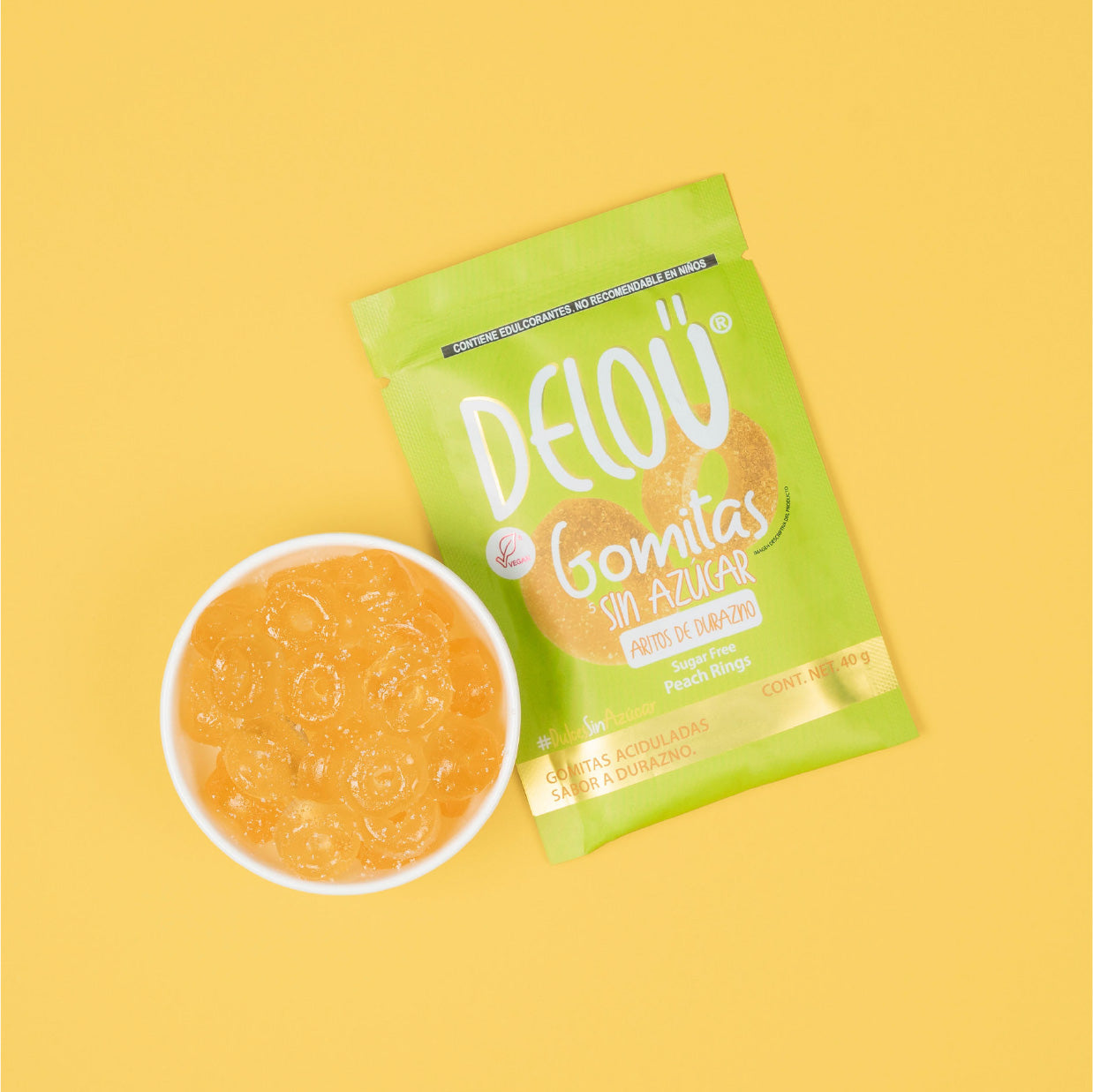 Gomitas aritos sabor durazno