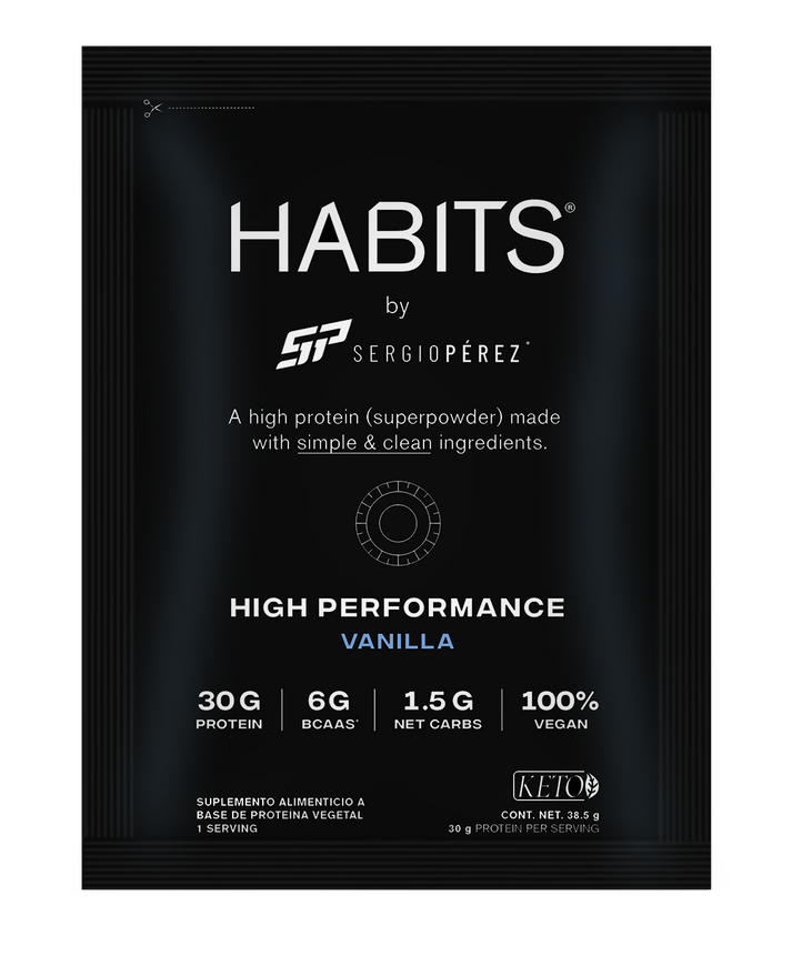 Habits by Sergio Pérez Sachets Vainilla High Performance (Sobre Individual)