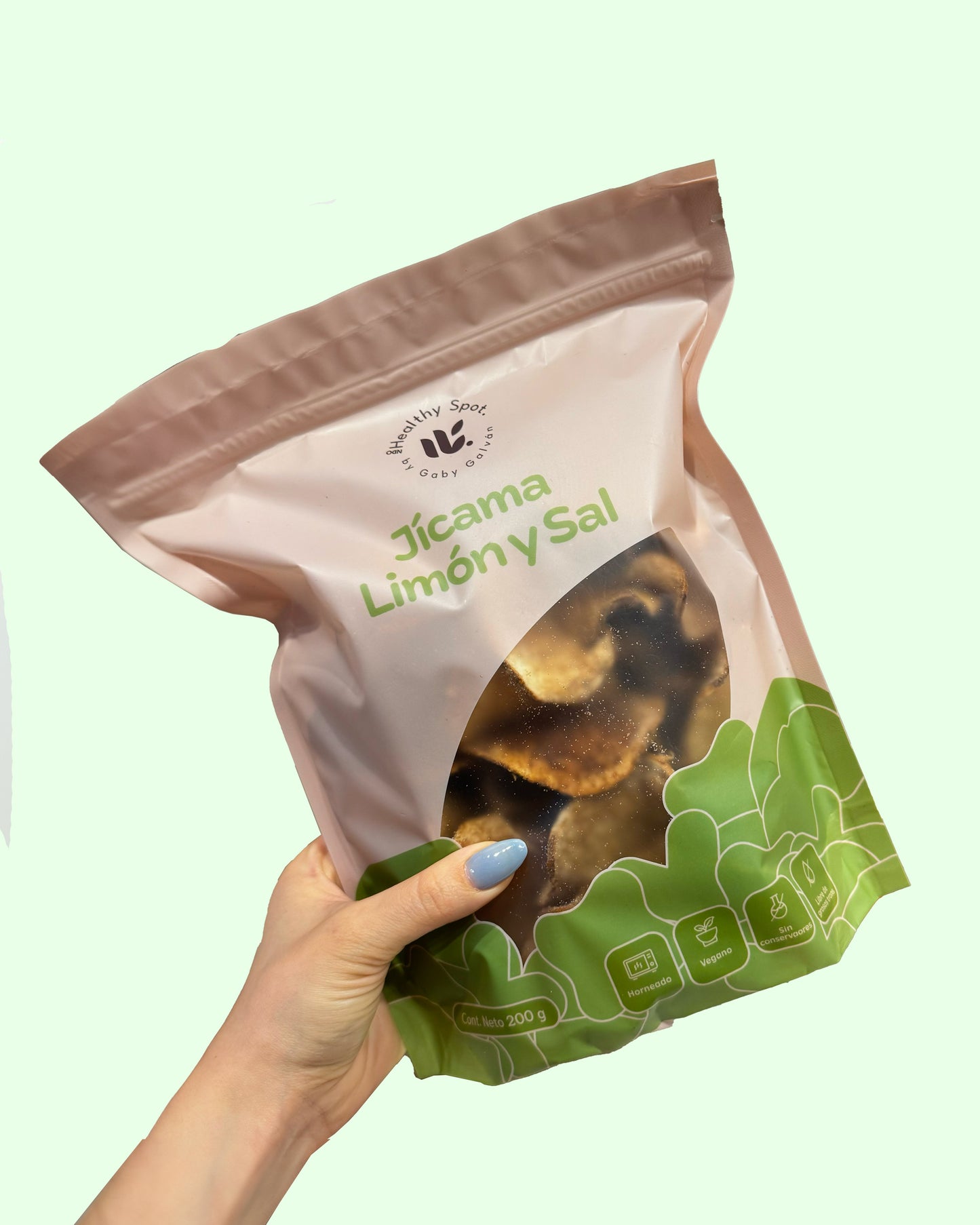 Chips Horneadas de Jícama Limón y Sal