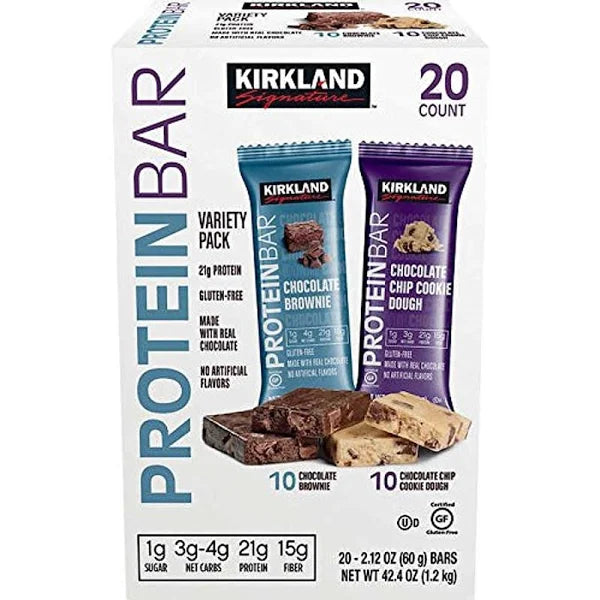 Barras de Proteina 20 pzas de 60 g - Chocolate Cookie And Chocolate Brownie
