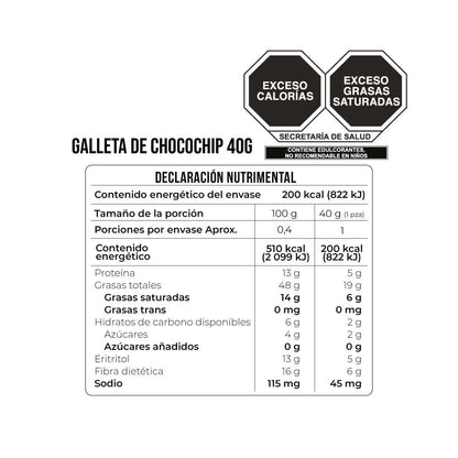 GALLETA CHOCOCHIP KETO 40G