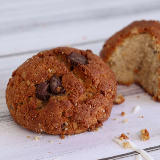 Galletas de Proteína con Almendra, Chispas de Cacao y Coco