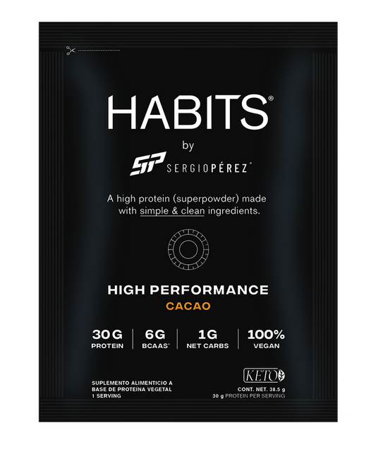Habits by Sergio Pérez Sachets Cacao High Performance (Sobre Individual)