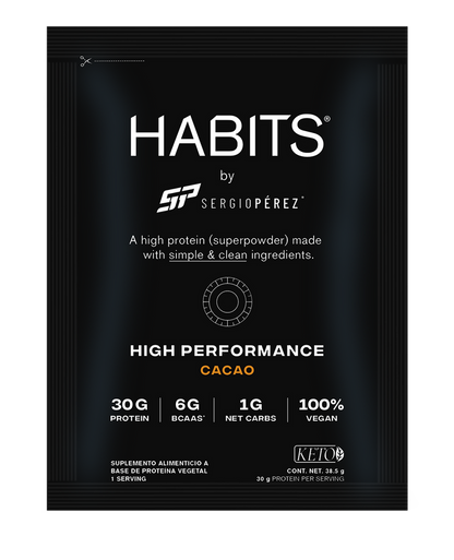 Habits by Sergio Pérez Sachets Cacao High Performance (Caja 15)