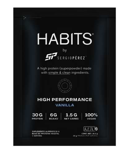 Habits by Sergio Pérez Sachets Vainilla High Performance (Sobre Individual)