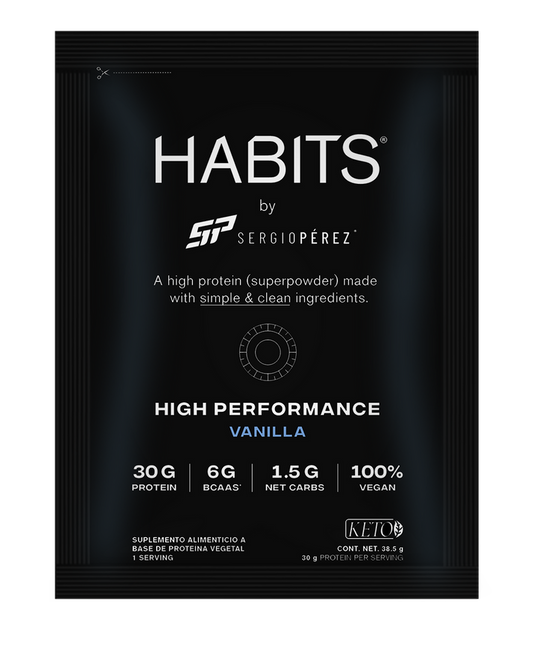 Habits by Sergio Pérez Sachets Vainilla High Performance (Sobre Individual)