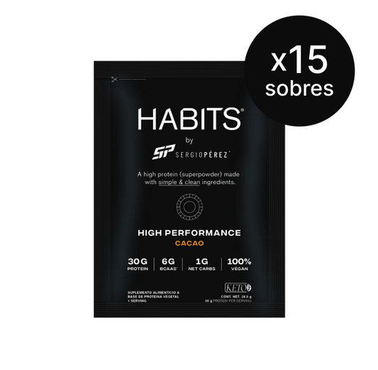 Habits by Sergio Pérez Sachets Cacao High Performance (Caja 15)